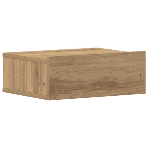 Mesa De Cabeceira - Mesinha De Cabeceira flutuante em carvalho artesanal 40x32x15 cm