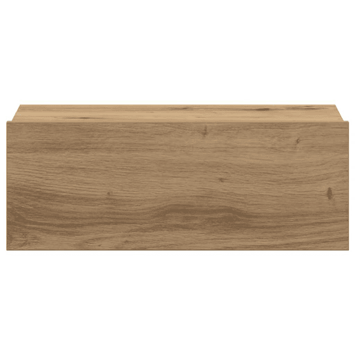 Mesa De Cabeceira - Mesinha De Cabeceira flutuante em carvalho artesanal 40x32x15 cm