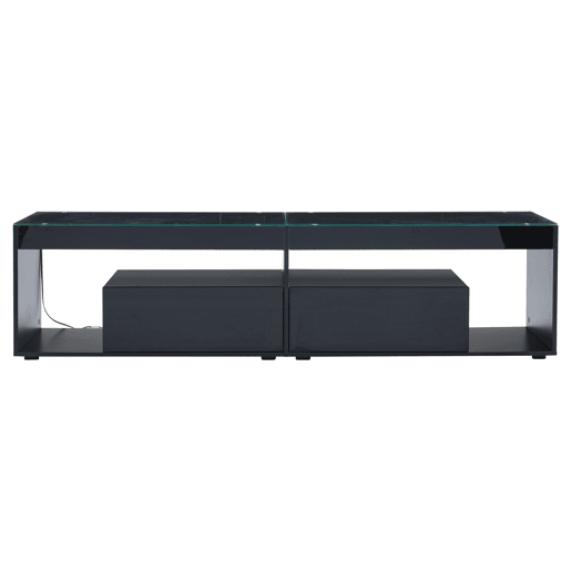 Móvel para TV LED 70 - Com 2 gavetas, consola para sala e quarto - Preto Móvel para TV LED 70 - Com 2 gavetas, consola para sala e quarto - Preto