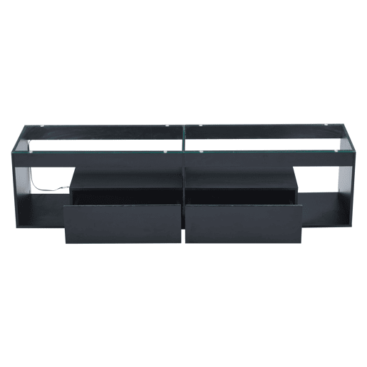 Móvel para TV LED 70 - Com 2 gavetas, consola para sala e quarto - Preto Móvel para TV LED 70 - Com 2 gavetas, consola para sala e quarto - Preto