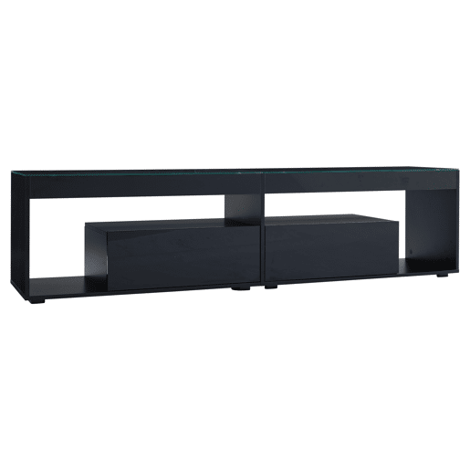 Móvel para TV LED 70 - Com 2 gavetas, consola para sala e quarto - Preto Móvel para TV LED 70 - Com 2 gavetas, consola para sala e quarto - Preto