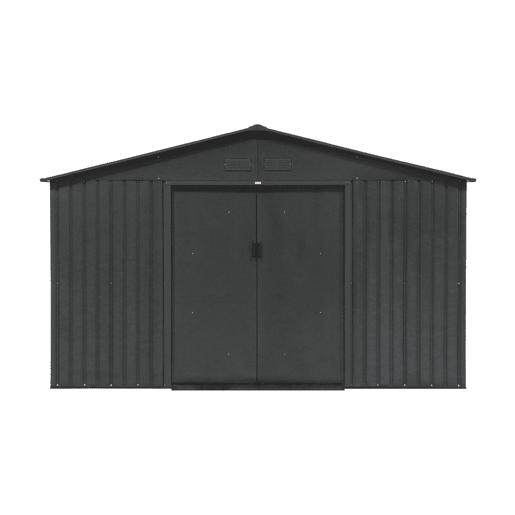 Abrigo metálico para jardim 12,99 m², Boulonnais, Antracite, 341x386x211 cm