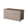 Baú de jardim com armazenamento de resina trançada, 790L, 170x82cm, Cassapanca, Beige, 162x82x153 cm