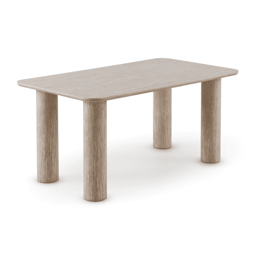 Mesa retangular 160x90 com tampo cerâmico