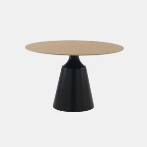 Mesa de jantar redonda 120 diam. com tampo cerâmico