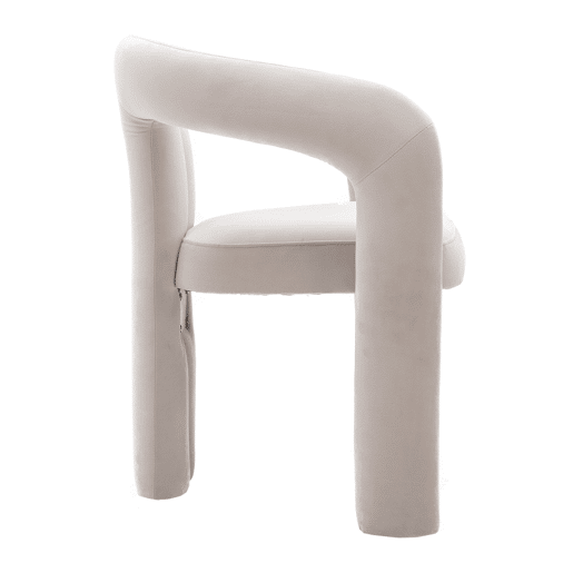 Cadeiras de jantar em veludo - 2 peças - design moderno, cadeiras decorativas estofadas - Bege