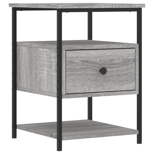 Mesa De Cabeceira - Mesinha De Cabeceira 40x42x56 cm derivados madeira cinzento sonoma
