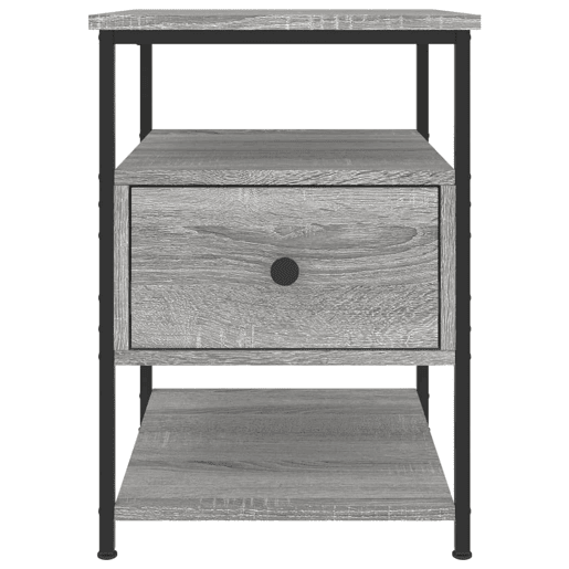 Mesa De Cabeceira - Mesinha De Cabeceira 40x42x56 cm derivados madeira cinzento sonoma