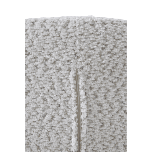 Pacote de 2 bancos estofados em chenille branco