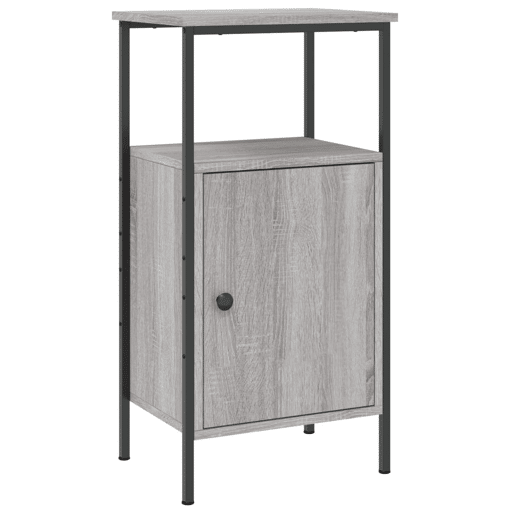 Mesa De Cabeceira - Mesinha De Cabeceira 41x31x80 cm derivados de madeira cinzento sonoma