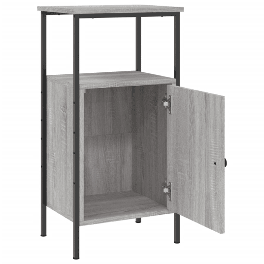 Mesa De Cabeceira - Mesinha De Cabeceira 41x31x80 cm derivados de madeira cinzento sonoma