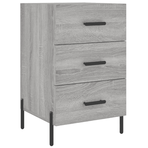 Mesa De Cabeceira - Mesinha De Cabeceira 40x40x66 cm derivados madeira cinzento sonoma
