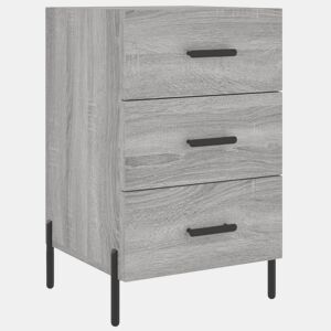 Mesa De Cabeceira - Mesinha De Cabeceira 40x40x66 cm derivados madeira cinzento sonoma