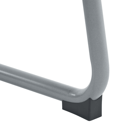 Cadeira de jantar 2 unidades - Cadeira moderna, minimalista, com pernas de aço curvas - Cinza