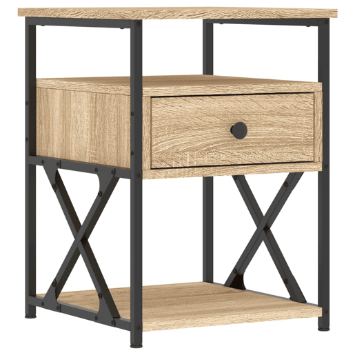 Mesa De Cabeceira - Mesinha De Cabeceira 40x42x55 cm derivados madeira carvalho sonoma