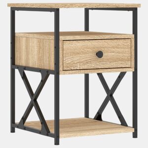 Mesa De Cabeceira - Mesinha De Cabeceira 40x42x55 cm derivados madeira carvalho sonoma