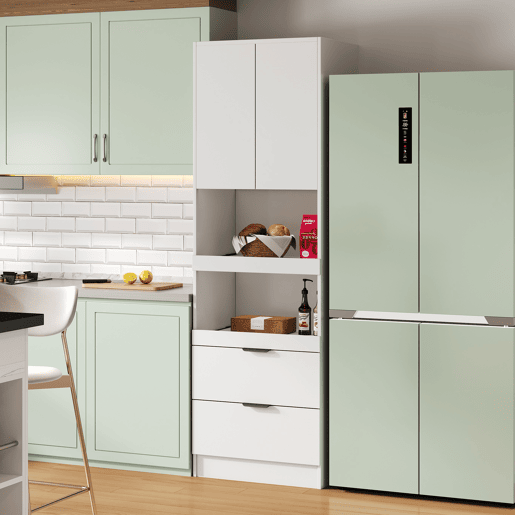 Armário de cozinha 200 cm - Armazenamento, portas, gavetas, prateleiras para micro-ondas, armário alto com proteção anti-capotamento, aparador multifuncional para sala de jantar e sala de estar - Branco Armário de cozinha 200 cm - Armazenamento, portas, gavetas, prateleiras para micro-ondas, armário alto com proteção anti-capotamento, aparador multifuncional para sala de jantar e sala de estar - Branco
