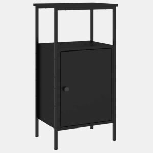 Mesa De Cabeceira - Mesinha De Cabeceira 41x31x80 cm derivados de madeira preto