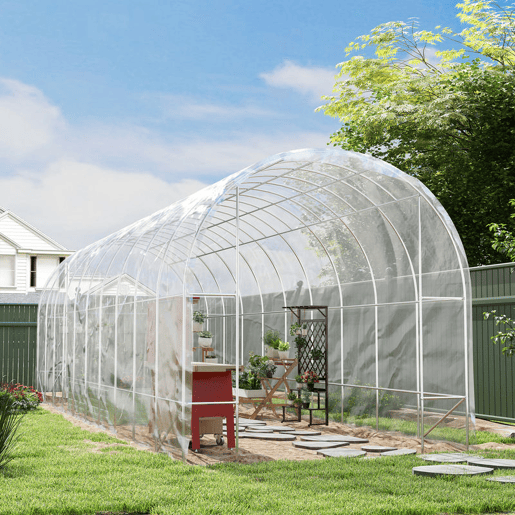 Outsunny Cobertura Transparente para Estufa 6x10 m Cobertura de Substituição de Polipropileno Resistente à Água para Horta Plantas Agricultura Jardim