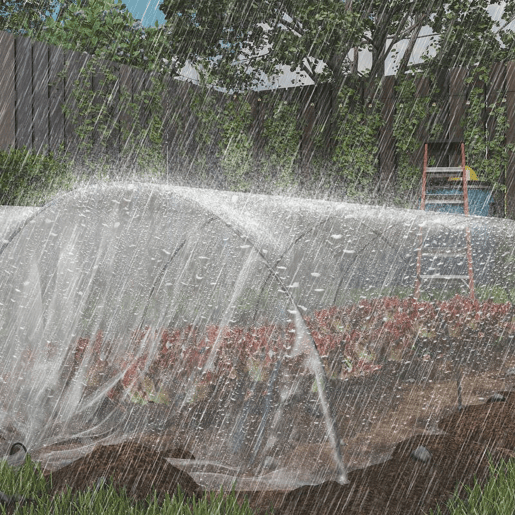 Outsunny Cobertura Transparente para Estufa 6x10 m Cobertura de Substituição de Polipropileno Resistente à Água para Horta Plantas Agricultura Jardim