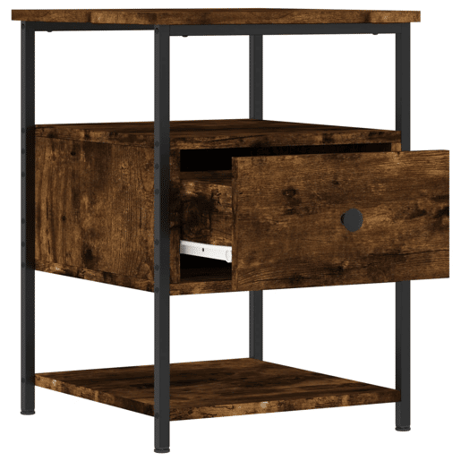 Mesa De Cabeceira - Mesinha De Cabeceira 40x42x56 cm derivados de madeira carvalho fumado