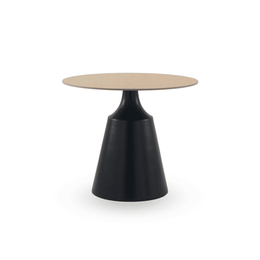 Mesa de jantar redonda 90 diam. com tampo cerâmico