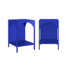 Mesa de cabeceira industrial, set de 2, Soho, Azul, 35x35x52 cm