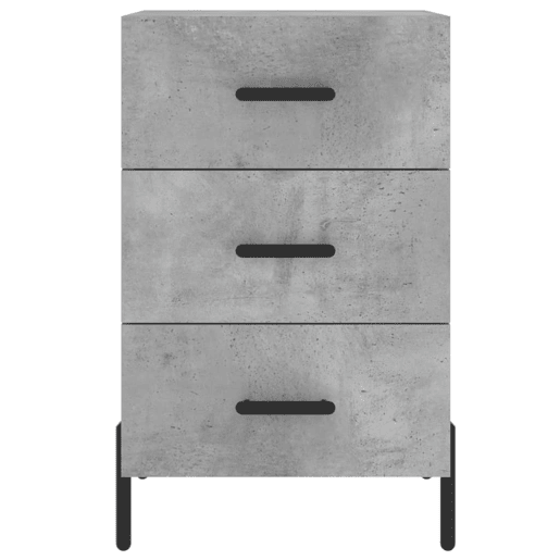 Mesa De Cabeceira - Mesinha De Cabeceira 40x40x66 cm derivados madeira cinza cimento
