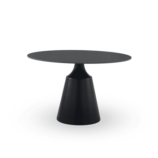 Mesa de jantar redonda 120 diam. com tampo cerâmico