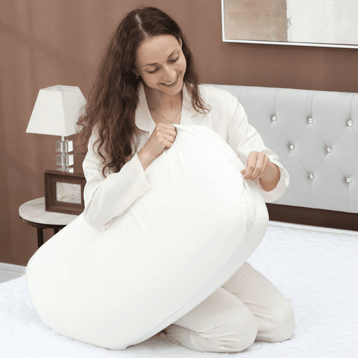 HOMCOM Almofada Viscoelástica com Espuma Viscoelástica Almofada com Desenho Ergonómico Capa Removível e Lavável para Dormir de Lado e de Costas 81,28x40,64x15,24 cm Creme HOMCOM Almofada Viscoelástica com Espuma Viscoelástica Almofada com Desenho Ergonómico Capa Removível e Lavável para Dormir de Lado e de Costas 81,28x40,64x15,24 cm Creme
