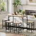Conjunto de Bar MDF, Metal HOMCOM, hogar - cocina Conjunto de Bar MDF, Metal HOMCOM, hogar - cocina Marrón
