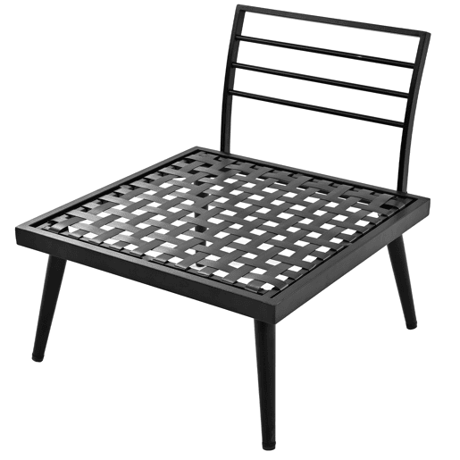 Conjunto de jardim de 6 peças - sala de jantar para terraço, varanda, jardim, interior e exterior, estrutura em ferro galvanizado - Cinza Antigo