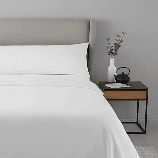 Jogo de Lençóis de Microfibra Extrasuave Blanco 150cm Fusion Home