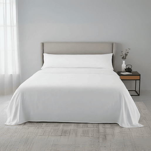 Jogo de Lençóis de Microfibra Extrasuave Blanco 150cm Fusion Home