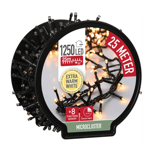 Conjunto de 1250 luzes LED e temporizador