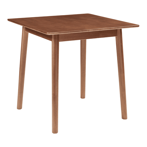 Mesa de jantar Klijori para 2 pessoas madeira 75x75x74 cm nogueira en.casa