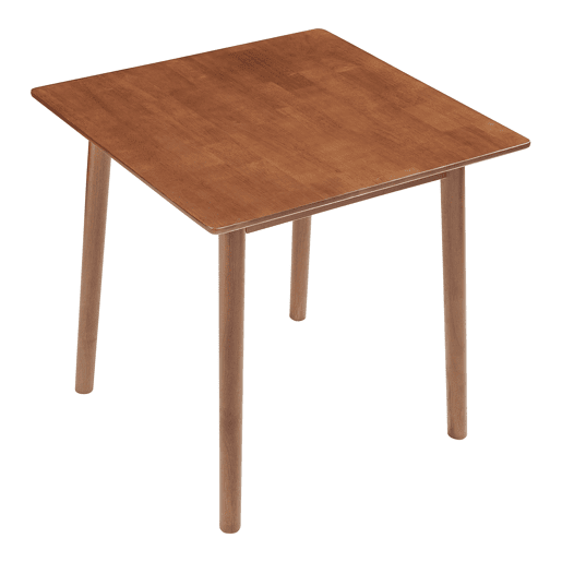 Mesa de jantar Klijori para 2 pessoas madeira 75x75x74 cm nogueira en.casa