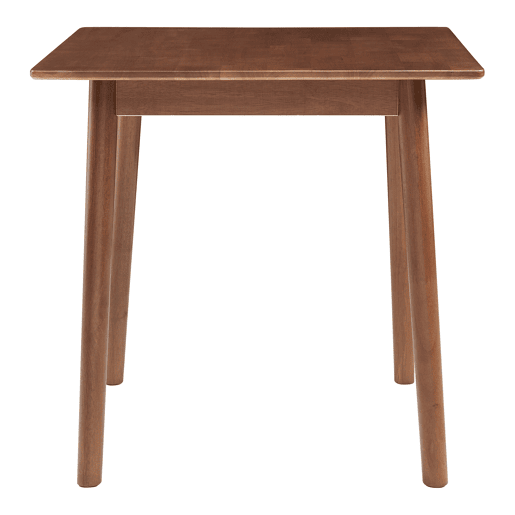 Mesa de jantar Klijori para 2 pessoas madeira 75x75x74 cm nogueira en.casa