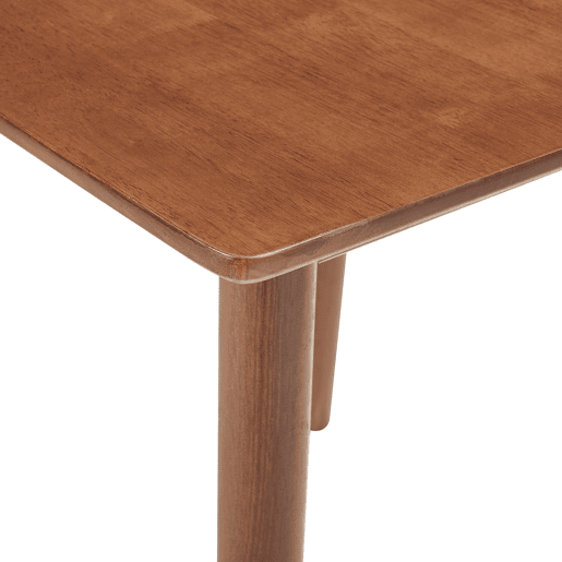 Mesa de jantar Klijori para 2 pessoas madeira 75x75x74 cm nogueira en.casa