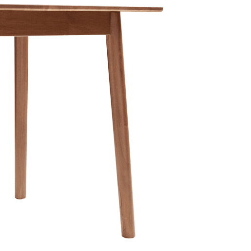 Mesa de jantar Klijori para 2 pessoas madeira 75x75x74 cm nogueira en.casa