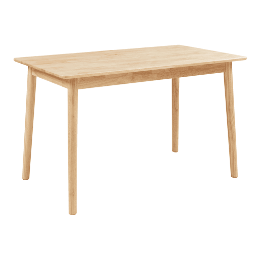 Mesa de jantar Klijori para 6 pessoas madeira 140x70x74 cm Natural en.casa