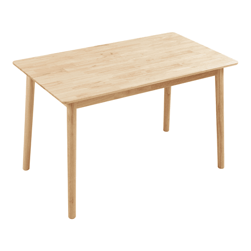 Mesa de jantar Klijori para 6 pessoas madeira 140x70x74 cm Natural en.casa