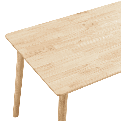 Mesa de jantar Klijori para 6 pessoas madeira 140x70x74 cm Natural en.casa