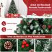 Arbol de Navidad Nevado con Adornos Arbol de Navidad Nevado con Adornos Verde