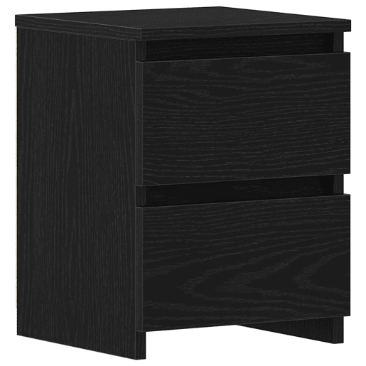 Mesa De Cabeceira - Mesinha De Cabeceira com gaveta Carvalho preto 30 x 30 x 40 cm