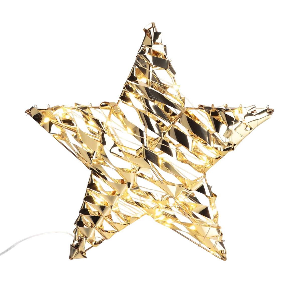 Decoración colgante con forma de estrella con 40 Luces micro LED