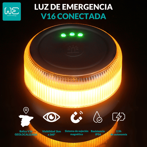 WE V16 Geolocable Beacon aprovado e conectado ao DGT 3.0 WE V16 Geolocable Beacon aprovado e conectado ao DGT 3.0
