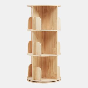 Estante giratória Chasek 3 níveis pino 95x44 cm natural en.casa