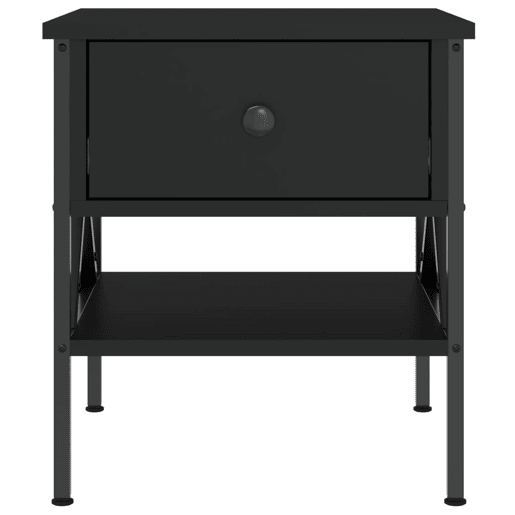 Mesa De Cabeceira - Mesinha De Cabeceira 40x42x45 derivados de madeira preto