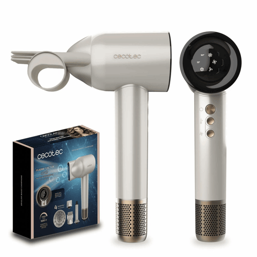 Secador de Cabelo Cecotec DRY GLAM WAVES CHAMP 103715 Champanhe Champagne 1600 W